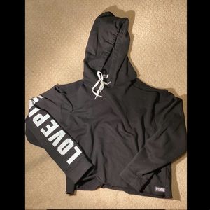 VS Pink Cropped Hoodie